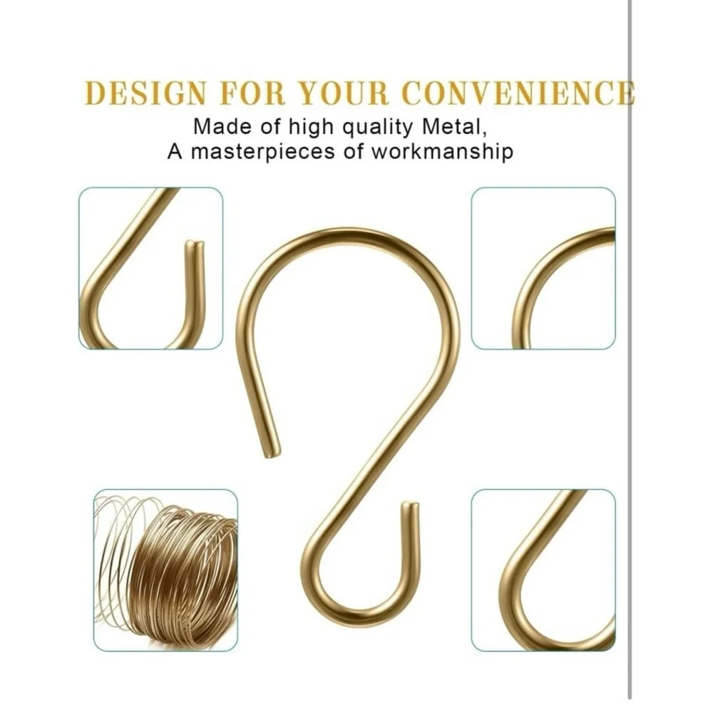 Sratte 120 Pcs Mini S Hook for Hanging 1 Inch Metal Hanging Hooks S‎ Shaped Iron